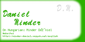 daniel minder business card